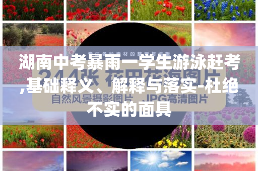 湖南中考暴雨一學(xué)生游泳趕考,基礎(chǔ)釋義、解釋與落實(shí)-杜絕不實(shí)的面具