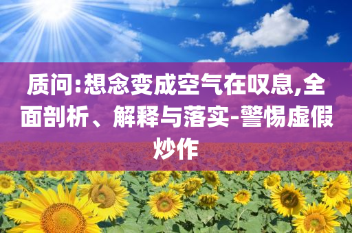 質(zhì)問:想念變成空氣在嘆息,全面剖析、解釋與落實-警惕虛假炒作