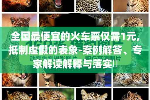 全國最便宜的火車票僅需1元,抵制虛假的表象-案例解答、專家解讀解釋與落實(shí)?