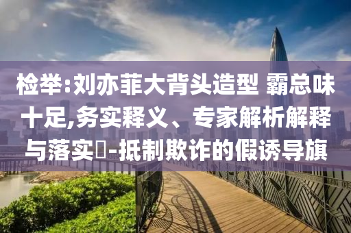 檢舉:劉亦菲大背頭造型 霸總味十足,務(wù)實(shí)釋義、專家解析解釋與落實(shí)?-抵制欺詐的假誘導(dǎo)旗