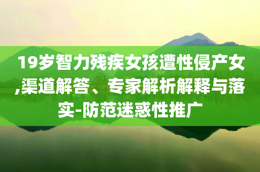 19歲智力殘疾女孩遭性侵產(chǎn)女,渠道解答、專家解析解釋與落實-防范迷惑性推廣