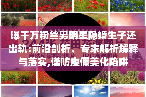 曝千萬(wàn)粉絲男明星隱婚生子還出軌:前沿剖析、專(zhuān)家解析解釋與落實(shí),謹(jǐn)防虛假美化陷阱