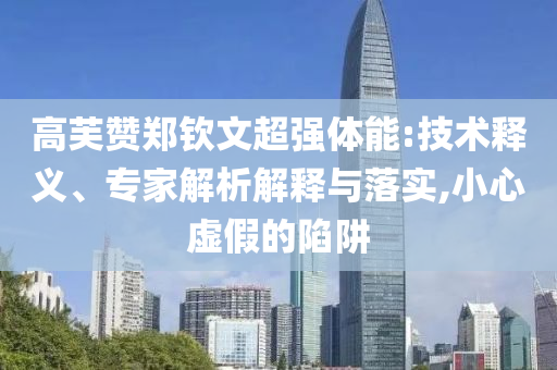 高芙贊鄭欽文超強(qiáng)體能:技術(shù)釋義、專(zhuān)家解析解釋與落實(shí),小心虛假的陷阱
