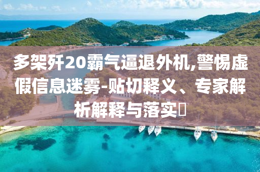 多架殲20霸氣逼退外機,警惕虛假信息迷霧-貼切釋義、專家解析解釋與落實?