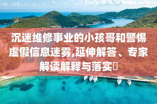 沉迷維修事業(yè)的小孩哥和警惕虛假信息迷霧,延伸解答、專家解讀解釋與落實?
