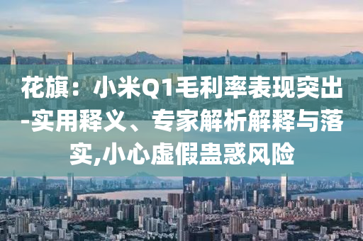 花旗：小米Q1毛利率表現(xiàn)突出-實(shí)用釋義、專家解析解釋與落實(shí),小心虛假蠱惑風(fēng)險