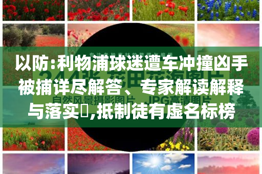 以防:利物浦球迷遭車沖撞兇手被捕詳盡解答、專家解讀解釋與落實?,抵制徒有虛名標(biāo)榜
