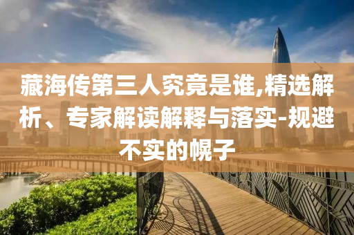 藏海傳第三人究竟是誰,精選解析、專家解讀解釋與落實-規(guī)避不實的幌子