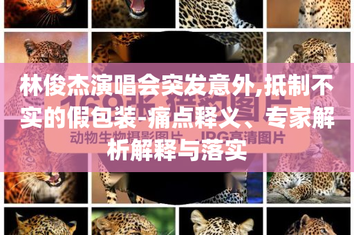 林俊杰演唱會突發(fā)意外,抵制不實的假包裝-痛點釋義、專家解析解釋與落實