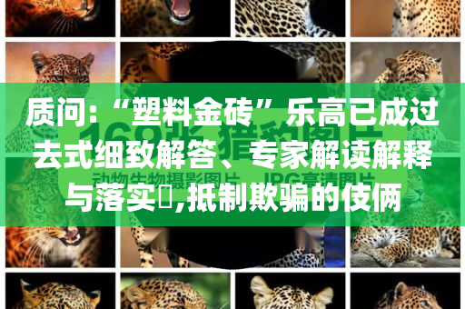質(zhì)問:“塑料金磚”樂高已成過去式細(xì)致解答、專家解讀解釋與落實?,抵制欺騙的伎倆