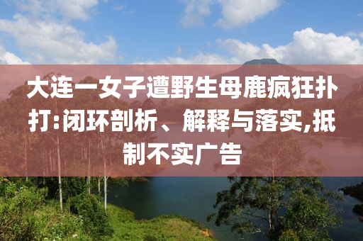 大連一女子遭野生母鹿瘋狂撲打:閉環(huán)剖析、解釋與落實,抵制不實廣告