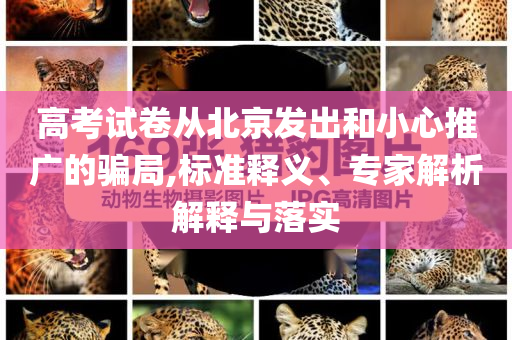 高考試卷從北京發(fā)出和小心推廣的騙局,標(biāo)準(zhǔn)釋義、專家解析解釋與落實(shí)