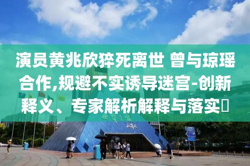 演員黃兆欣猝死離世 曾與瓊瑤合作,規(guī)避不實(shí)誘導(dǎo)迷宮-創(chuàng)新釋義、專家解析解釋與落實(shí)?