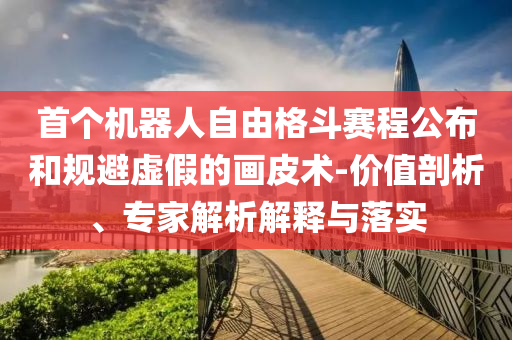 首個機器人自由格斗賽程公布和規(guī)避虛假的畫皮術(shù)-價值剖析、專家解析解釋與落實