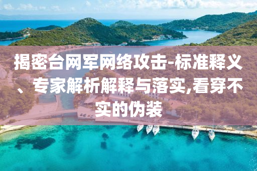 揭密臺(tái)網(wǎng)軍網(wǎng)絡(luò)攻擊-標(biāo)準(zhǔn)釋義、專家解析解釋與落實(shí),看穿不實(shí)的偽裝