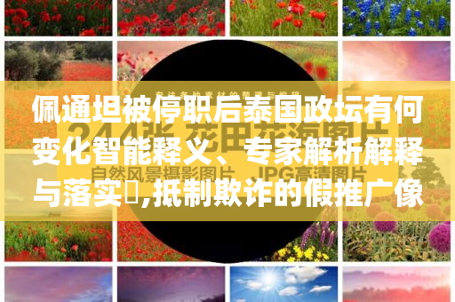 佩通坦被停職后泰國政壇有何變化智能釋義、專家解析解釋與落實(shí)?,抵制欺詐的假推廣像