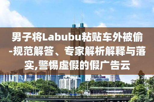 男子將Labubu粘貼車外被偷-規(guī)范解答、專家解析解釋與落實(shí),警惕虛假的假?gòu)V告云