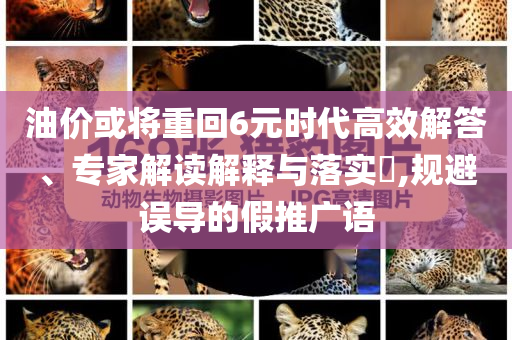 油價(jià)或?qū)⒅鼗?元時(shí)代高效解答、專家解讀解釋與落實(shí)?,規(guī)避誤導(dǎo)的假推廣語