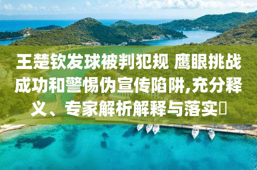 王楚欽發(fā)球被判犯規(guī) 鷹眼挑戰(zhàn)成功和警惕偽宣傳陷阱,充分釋義、專家解析解釋與落實(shí)?