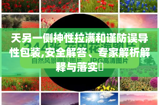 天另一側(cè)神性拉滿和謹(jǐn)防誤導(dǎo)性包裝,安全解答、專家解析解釋與落實?